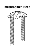 mushroomed head tool