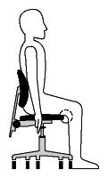 Sit upright